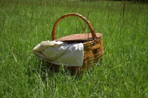 picnic, basket, summer, food, garden, nature, wicker, woven, baskets, picnic, picnic, picnic, picnic, picnic